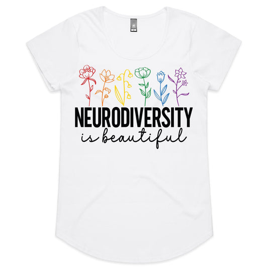 Neurodiversity Is Beautiful - Womens Scoop Neck T-Shirt